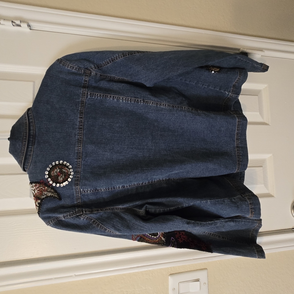 Ruby Rd. Embellished Denim Jacket - Picture 4 of 4